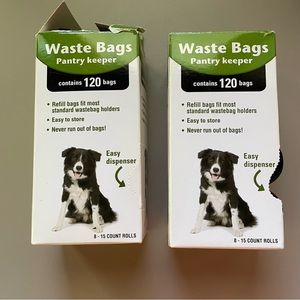 12 rolls of doggie poop bags
